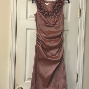 London Times Pink Blush Shimmer Dress